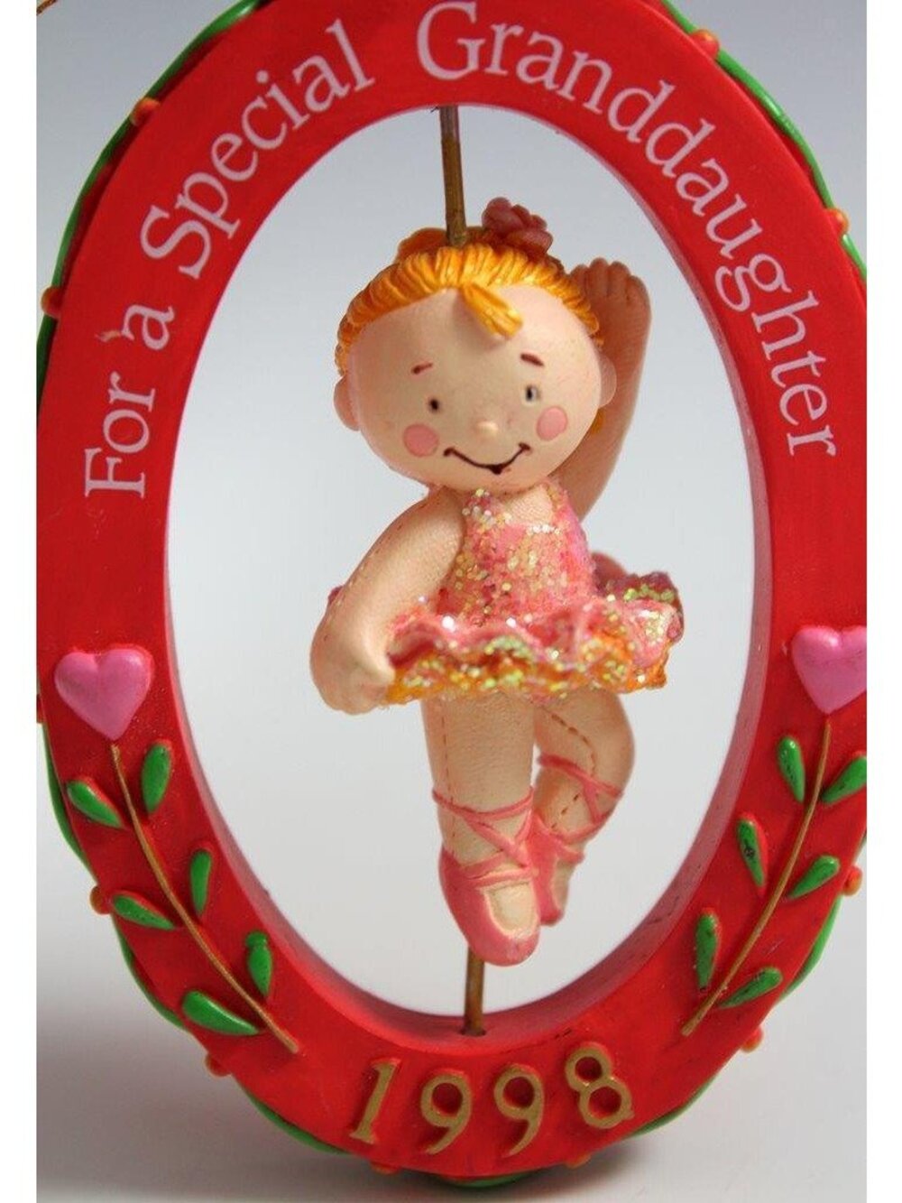 American Greetings AGC Christmas Special Granddaughter Ballerina Ornament 1998